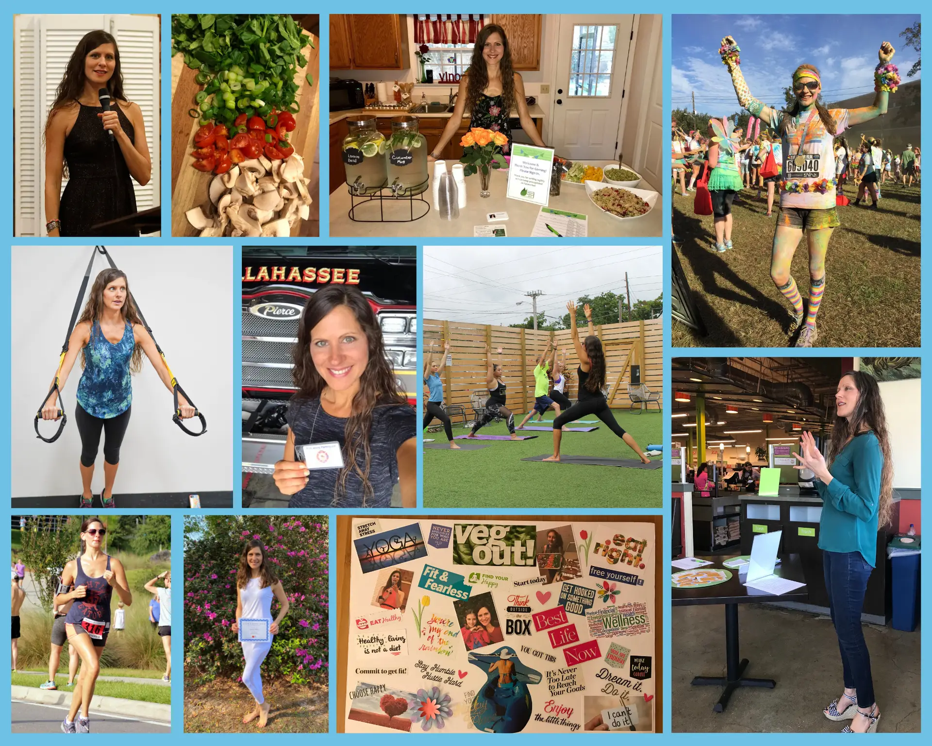 Health Coach Christine Cox enjoying living an active, healthy lifestyle